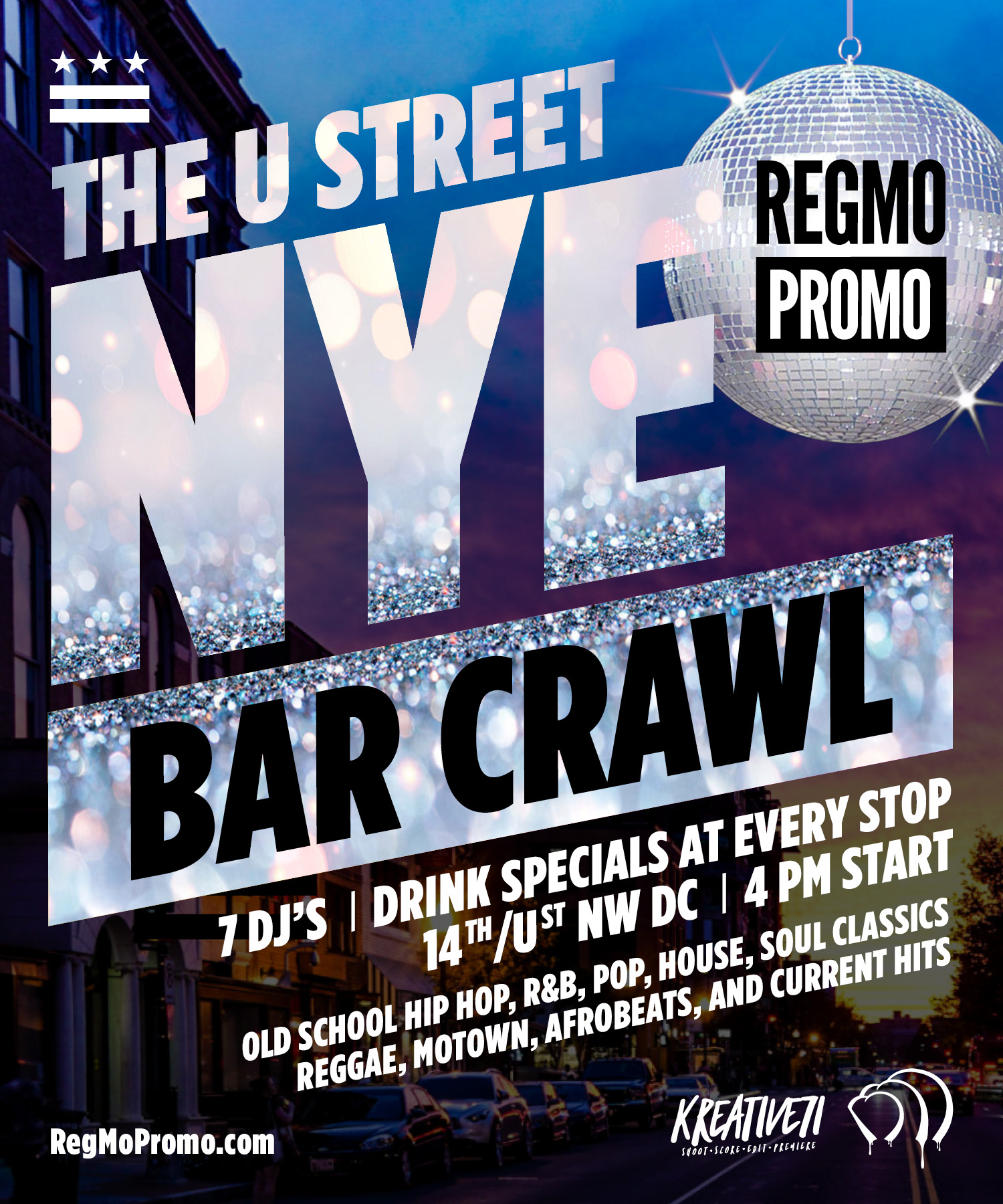 RegMoPromo The NYE Bar Crawl 2022 December 31, 2022